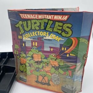 Teenage Mutant Ninja Turtles TMNT Deluxe Collectors Case 1990 w/ Both Trays